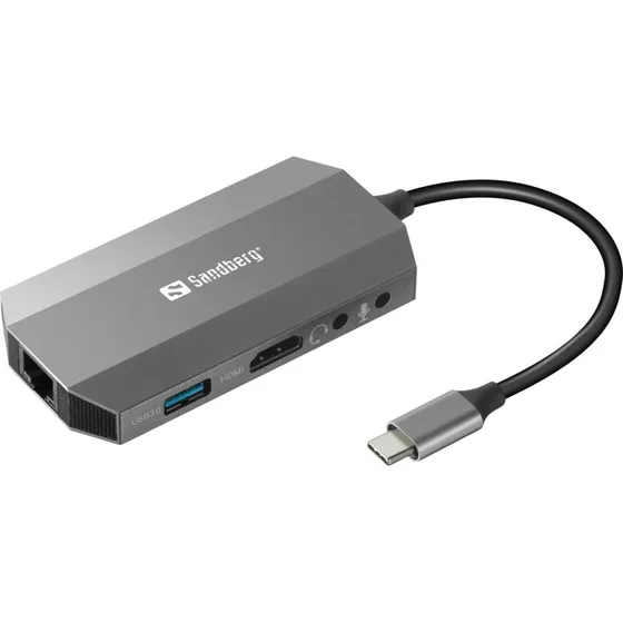 Sandberg USB-C 6-i-1 Travel Dock
