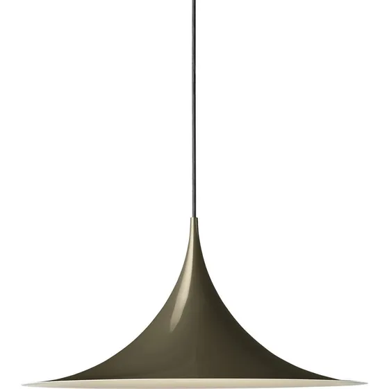 Gubi Semi Pendellampe Ø47 Glossy Dark Cocoa