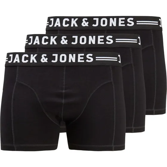 Jack & Jones Plus Size 3-pack Trunks - Sort - 5XL