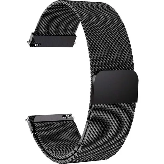 Garmin Vivomove Luxe Milanese urrem i rustfrit stål - Sort