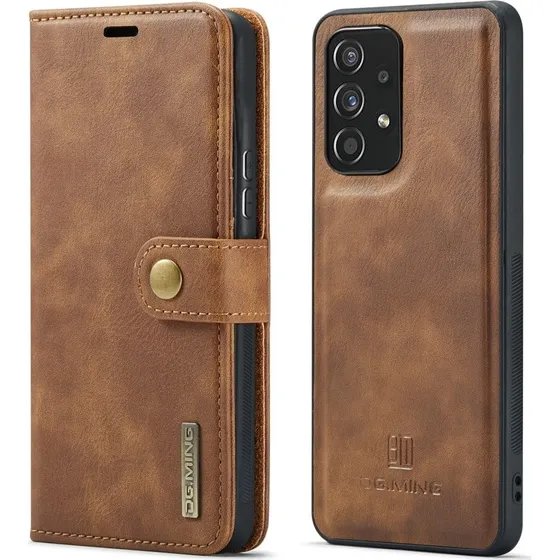 DG.Ming Samsung Galaxy A53 5G 2-i-1 Pung Etui - Brun