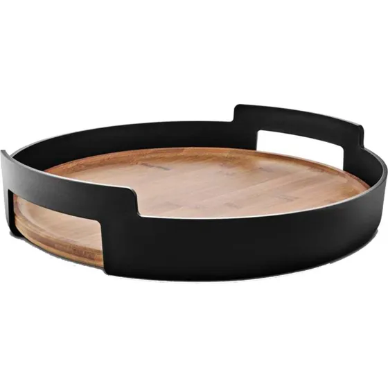 Eva Solo Nordic Kitchen serveringsbakke Ø35 cm, sort/bambus