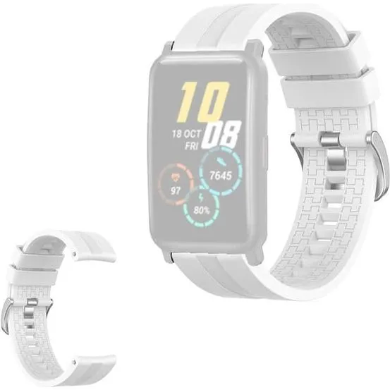 Honor Watch ES Silikoneurrem - Hvid (20mm)