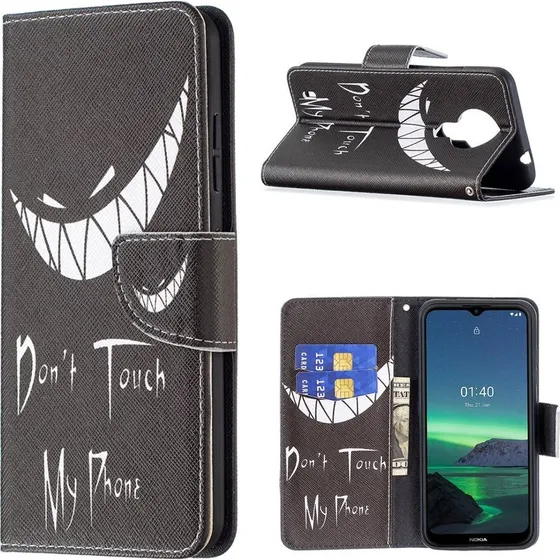 Wonderland Nokia 1.4 Flip etui - Do not touch my phone