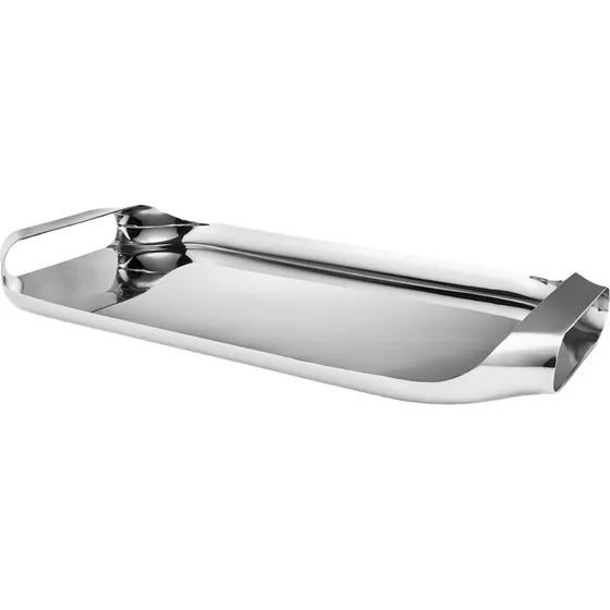 Eva Solo serveringsbakke, børstet stål 43×25 cm