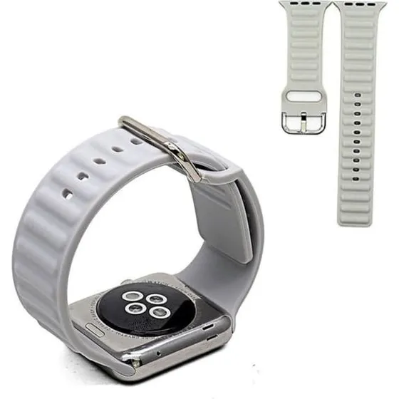 Apple Watch Series 6/5 44mm Silikone Rem - Grå