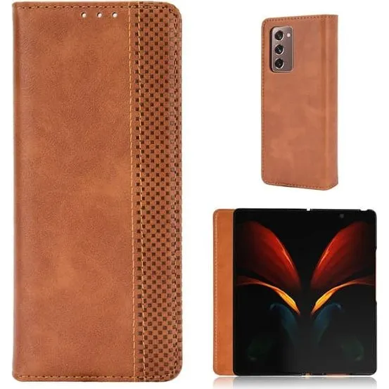 Bofink Vintage læderetui til Samsung Galaxy Z Fold2 5G - Brun