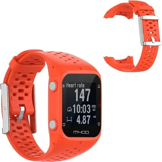 Polar M400 Silikone Rem - Orange