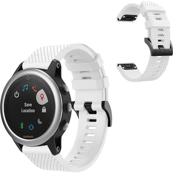 Garmin Fenix 5S Silikone-urrem - Hvid