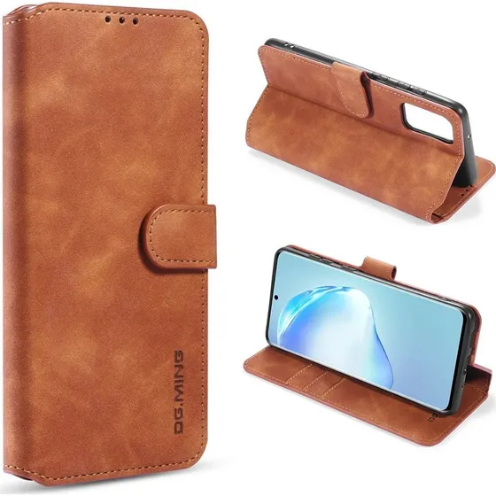 DG.MING Samsung Galaxy S20 Etui - Brun Retro Læder