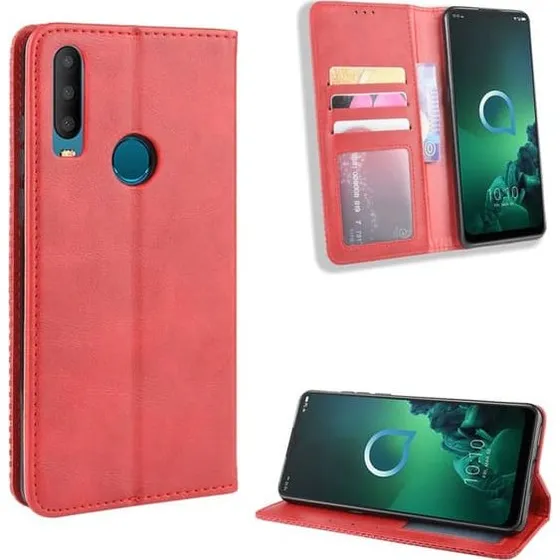 Bofink Vintage Alcatel 3X (2019) Etui – Rød