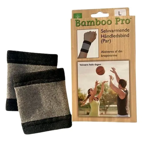 Bamboo Pro Selvvarmende Håndledsbind, Str. L