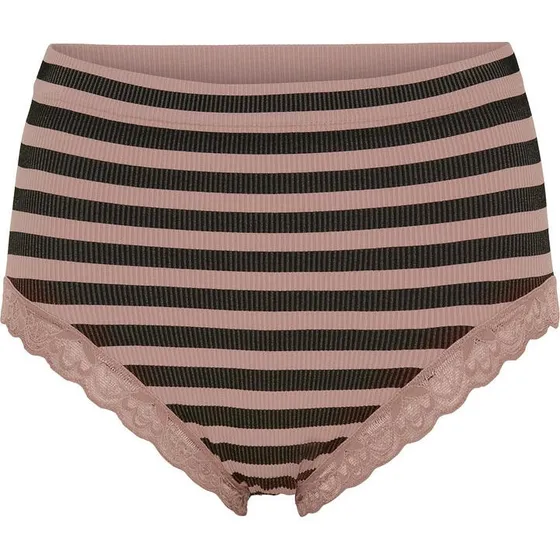 Tim & Simonsen ISA Stripe Dark Midi Trusse - Rosa Antico