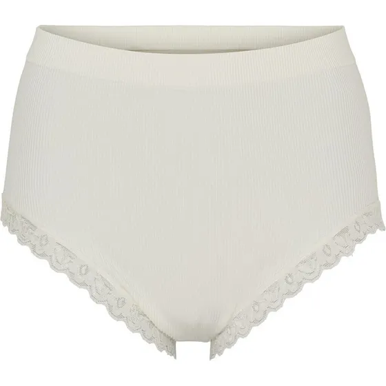 Tim & Simonsen Feline Rib Midi Trusser - Ivory