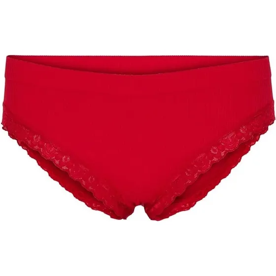 Tim & Simonsen Feline rib trusse m/blonde - Rød - L/XL