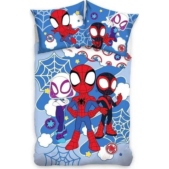 Spider-Man Sengetøj - 100x135 cm & 40x60 cm - 100% Bomuld