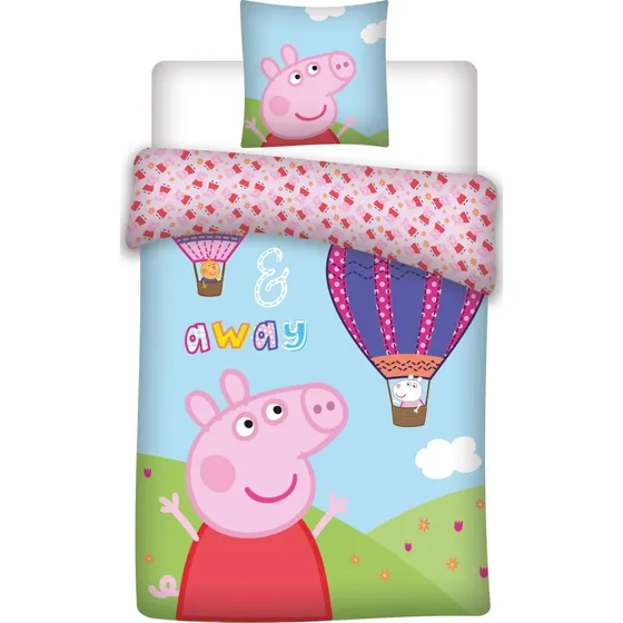 Peppa Pig Sengetøj - Junior 100x140 cm - Gurli Gris