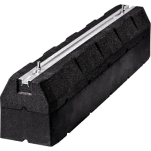 Gummi montageblok til varmepumpe 600 x 190 mm (2 stk.)