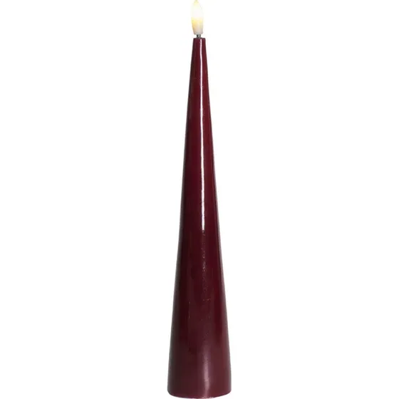 Sirius Sille LED-keglelys, bordeaux, 26 cm