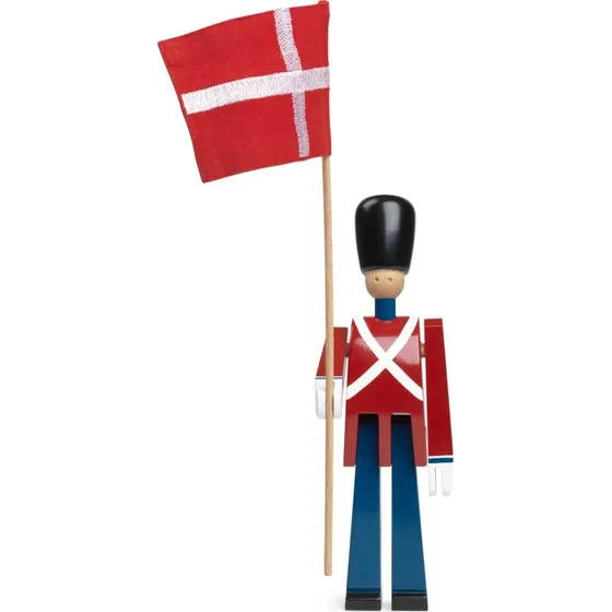 Kay Bojesen Fanebærer med tekstilflag