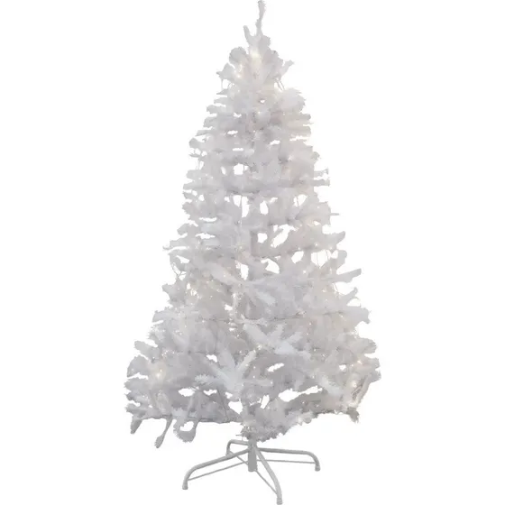 Sirius Snowy kunstigt juletræ med lys, 210 cm