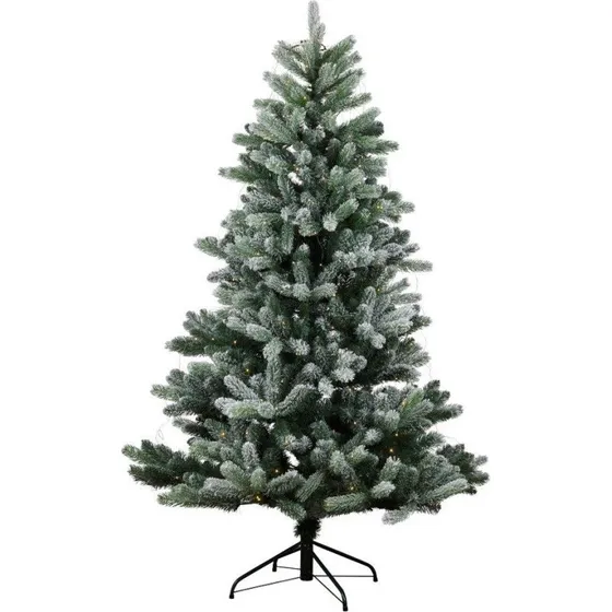 Sirius Anton kunstigt juletræ med sne og lys, 210 cm