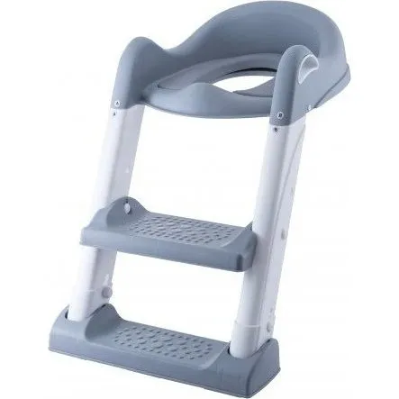 Babytrold Toilettræner med Trin – Hvid/Grå