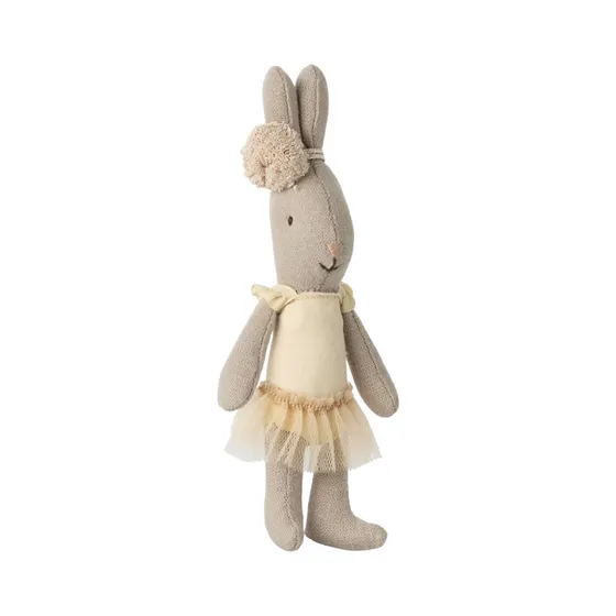 Maileg Hare Mikro i cremefarvet balletdragt og tylskørt - 14 cm