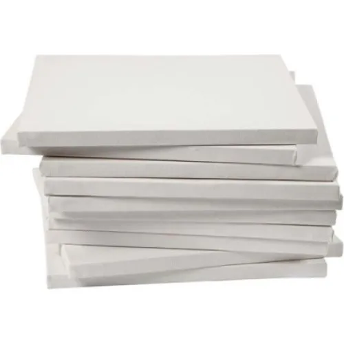 Malerlærred 30x30 cm, 1,6 cm dybde, 40 stk. hvid bomuld