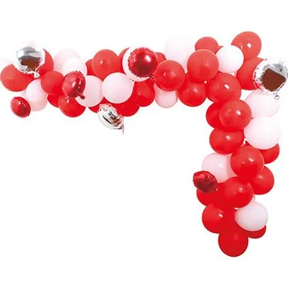 Ballonbue Rød/Hvid - 70 dele (ScanSeason)