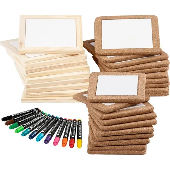 Easykit Mal bordskånere - 30 stk. med glas- og porcelænstuscher