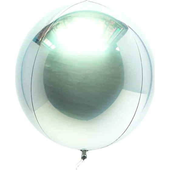 Folieballon 45 cm 3D - Sølv (ScanSeason)