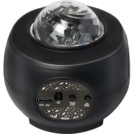 Galaxy projektor stjernehimmel - sort, 9,5x8,5x8,5 cm