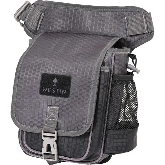 Westin W4 Stalker Taske Medium Titanium Sort med 2 bokse