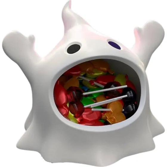 Glutton Ghost Halloween slikskål - 3D spøgelsesdekoration
