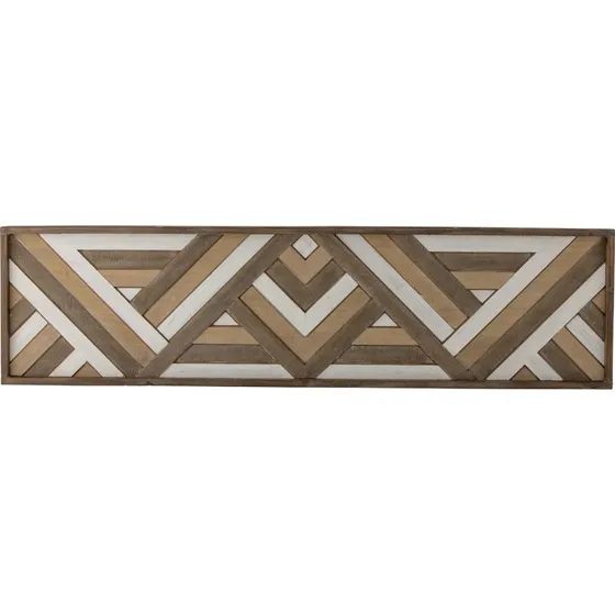 Lunna vægdekoration i træ – geometrisk 3D