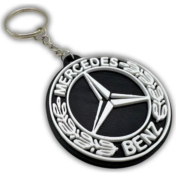 Mercedes Benz Nøglering Emblem 50 mm - Stilfuldt tilbehør