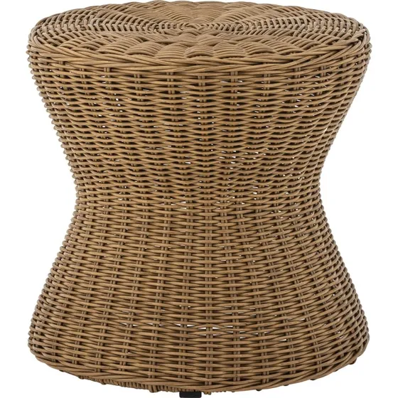 Bloomingville Roccas Sofabord Ø53 cm - Polyrattan Brun