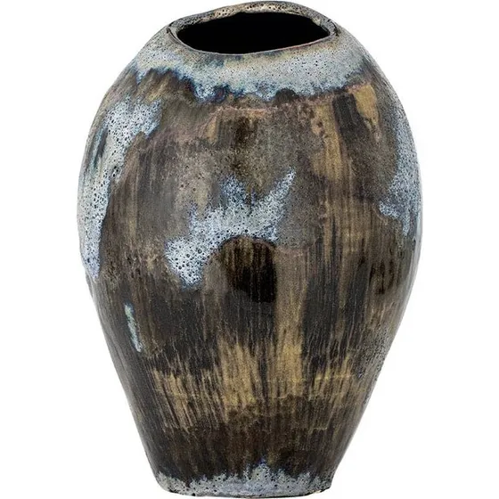 Bloomingville Senja vase i brun stentøj (31,5 cm)