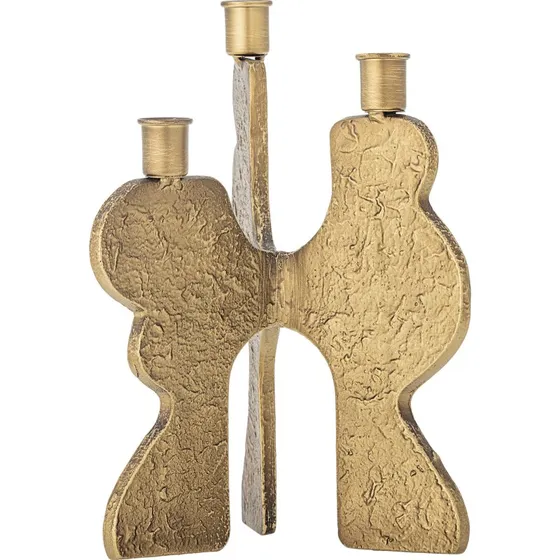 Bloomingville Lux Lysestage i Guld - 3-armet Metal