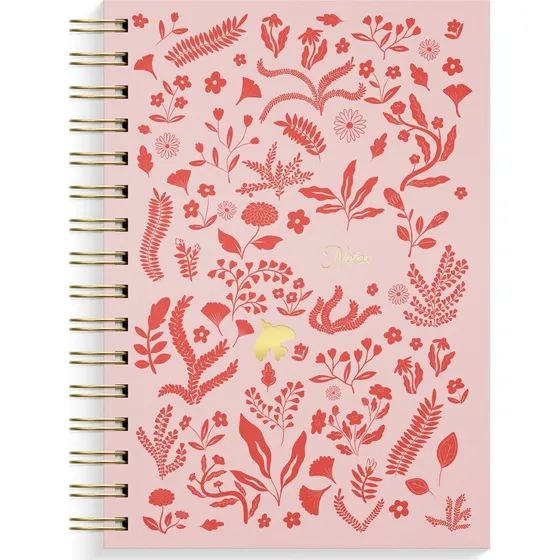 Burde Notebook A5 Pink Botanical