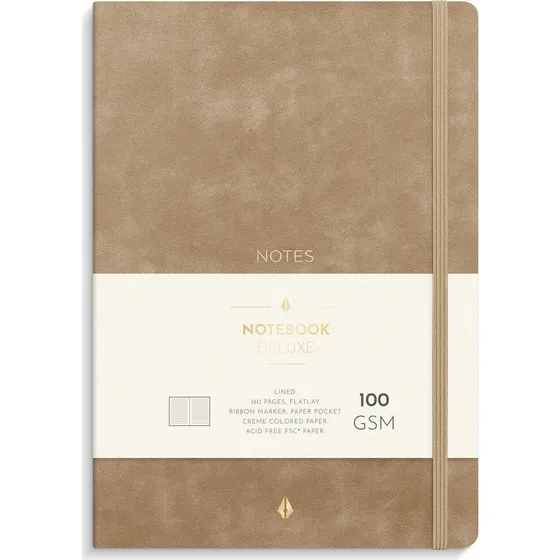 Burde Notebook Deluxe A5 Smooth Beige