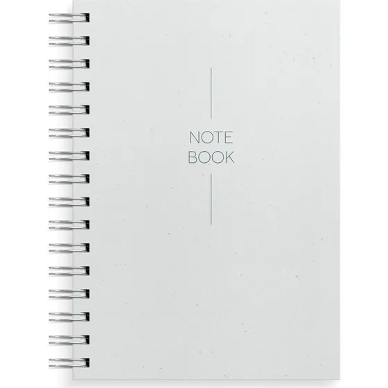 Burde Notebook A5 Light Blue - Spiralindbundet med 300 sider