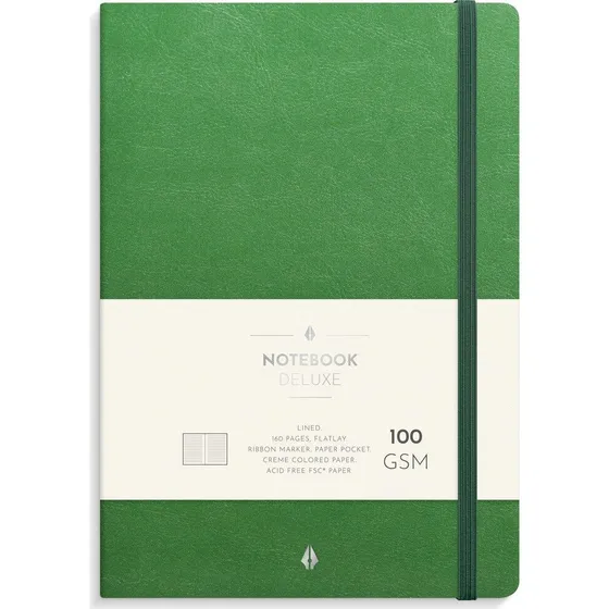 Mayland Burde Notebook Deluxe A5 - Grøn