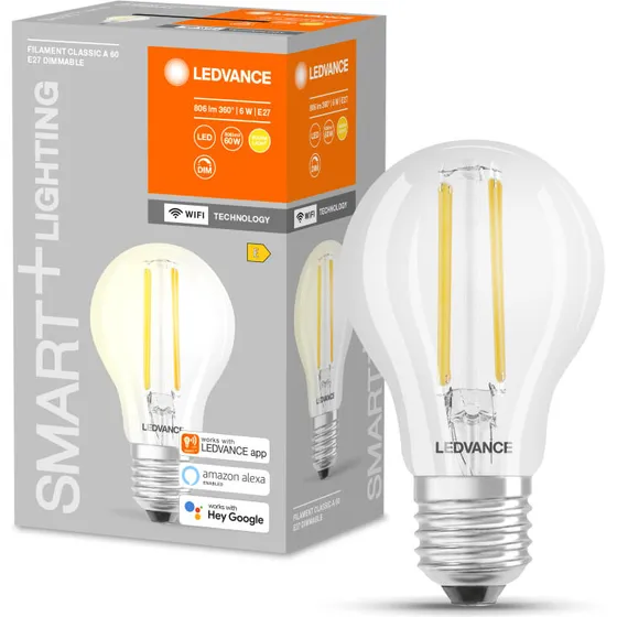 Ledvance Smart+ WiFi E27 6W (2700K) 806 lm – dæmpbar