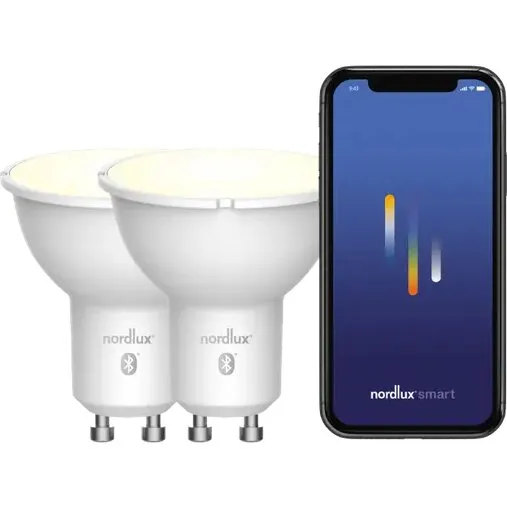 Nordlux Smart GU10 spotpære 4,5W 2200–6500K, 2-pak
