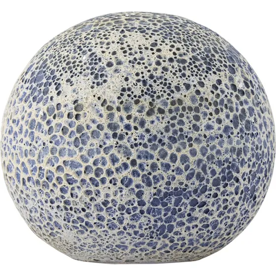 Bloomingville Reese terrakotta havekugle blå