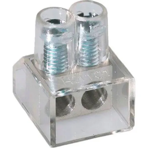 VAERK Samlemuffe dobbelt 2x10mm2 klar lige kærv - 200 stk.