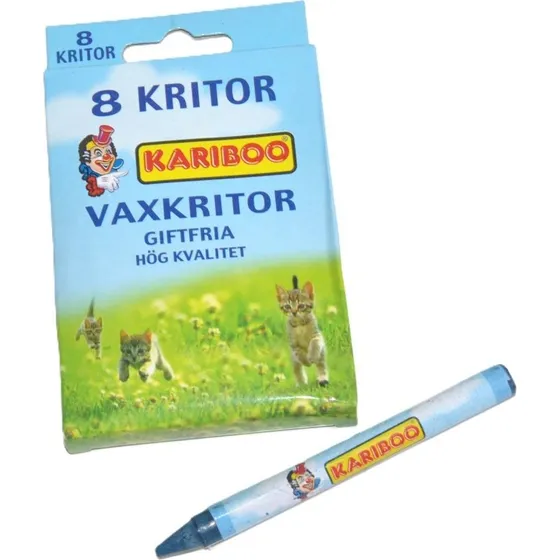 Kariboo 8 farveblyanter i æske