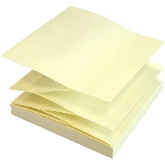 Q-Line Z-notes 75x75 mm Gul - 12 blokke